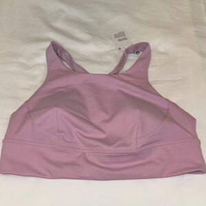 Lululemon women’s wunder train longline bra, NWT, dusty rose